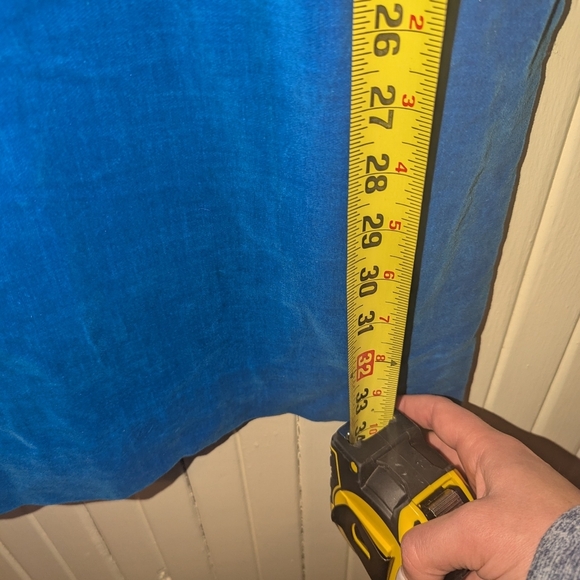 1960s Vintage Blue Velvet Cap Sleeve Mini Dress Cocktail Dress by Algo Original - Picture 6 of 6